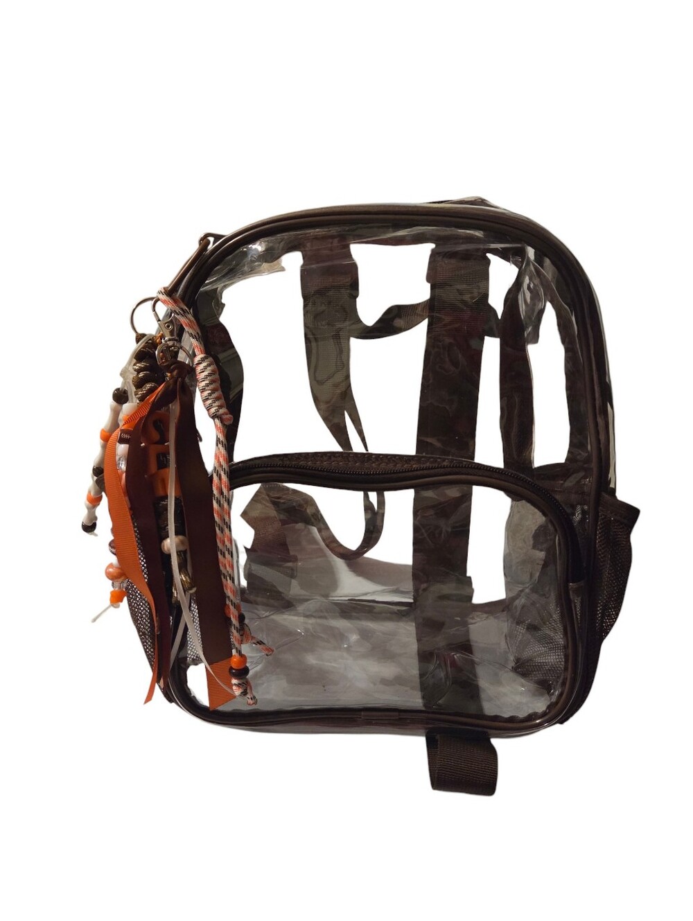 Cleveland Browns Mini Clear Backpack With Clip On Keychain